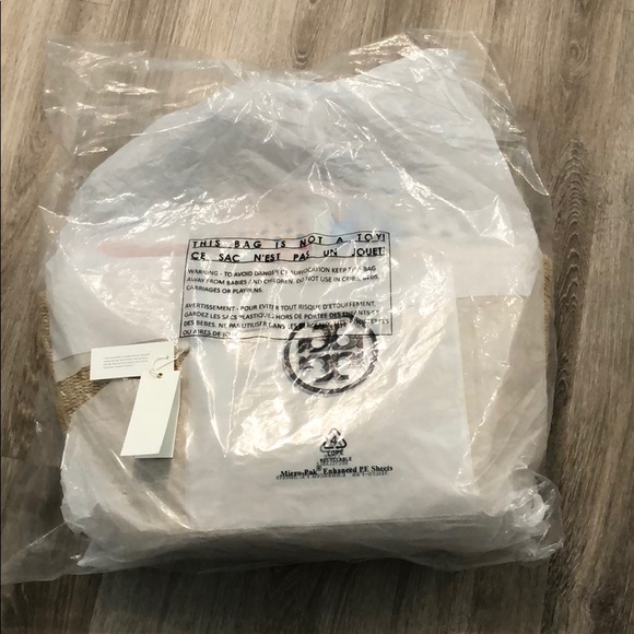 Tory Burch straw liability beach tote bag - Picture 5 of 6